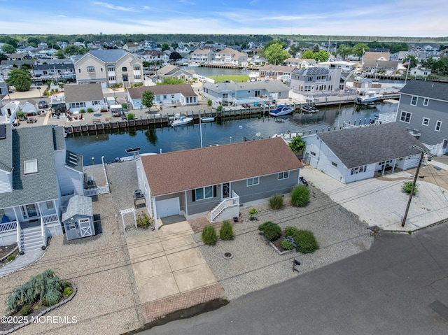813 Tiller Dr, Forked River, NJ 08731 - aerial perspective of suburban area featuring a large body of water