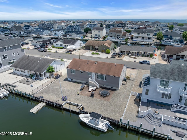 813 Tiller Dr, Forked River, NJ 08731 - aerial perspective of suburban area with a large body of water