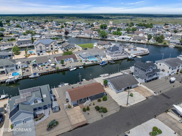 813 Tiller Dr, Forked River, NJ 08731 - aerial perspective of suburban area featuring a large body of water