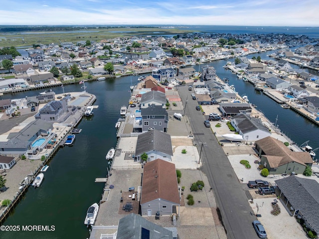813 Tiller Dr, Forked River, NJ 08731 - aerial overview of property's location with nearby suburban area and a large body of water
