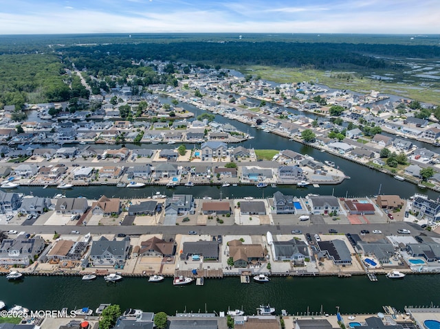 813 Tiller Dr, Forked River, NJ 08731 - aerial view of property and surrounding area featuring a large body of water and nearby suburban area