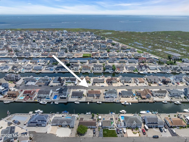 813 Tiller Dr, Forked River, NJ 08731 - aerial overview of property's location featuring a large body of water and nearby suburban area