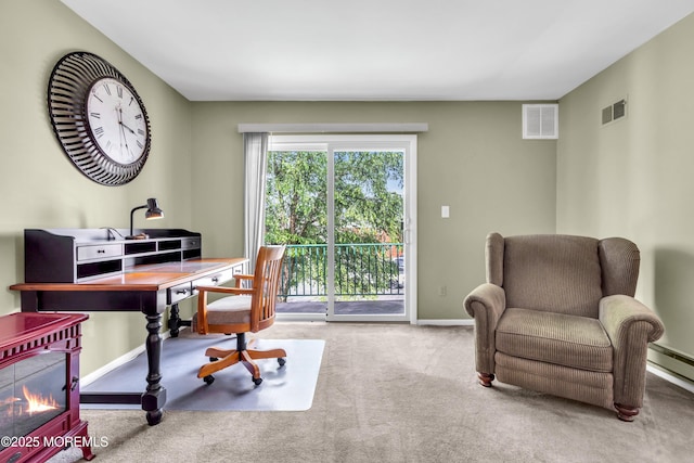 65 Cedar Ave Unit C16, Long Branch, NJ 07740 - carpeted home office with baseboards