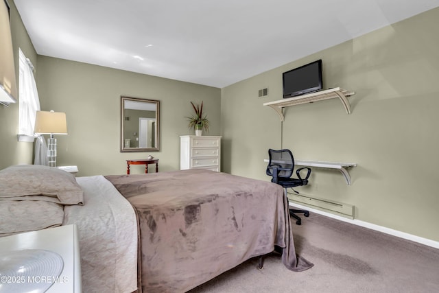 65 Cedar Ave Unit C16, Long Branch, NJ 07740 - carpeted bedroom with baseboard heating and baseboards