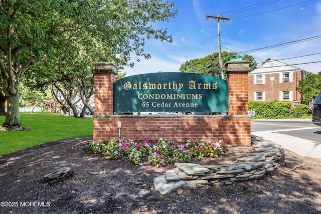 65 Cedar Ave Unit C16, Long Branch, NJ 07740 - community sign featuring a lawn
