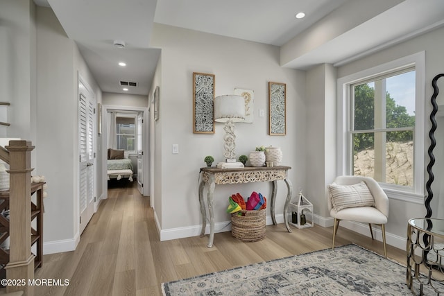 209 E 20th St, Long Beach Twp, NJ 08008 - hall with wood finished floors and recessed lighting