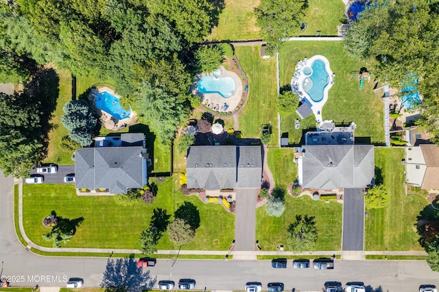 18 Rowena Rd, Manalapan, NJ 07726 - aerial view of a pool area