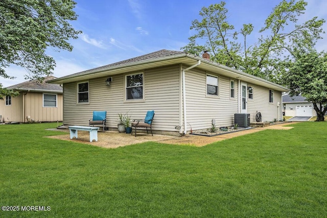 25 Montserrat St, Toms River, NJ 08757 - rear view of house featuring a lawn and a chimney