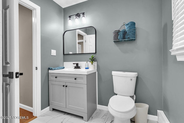 25 Montserrat St, Toms River, NJ 08757 - bathroom featuring vanity and marble finish flooring