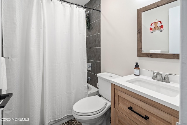 2905 Appleby Dr, Ocean Twp, NJ 07712 - bathroom featuring vanity and shower / tub combo with curtain