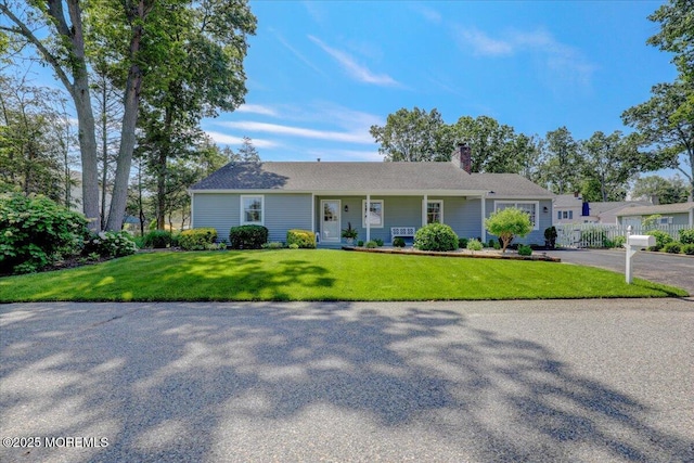 48 Crest Dr, Brick, NJ 08724 - ranch-style house featuring a chimney