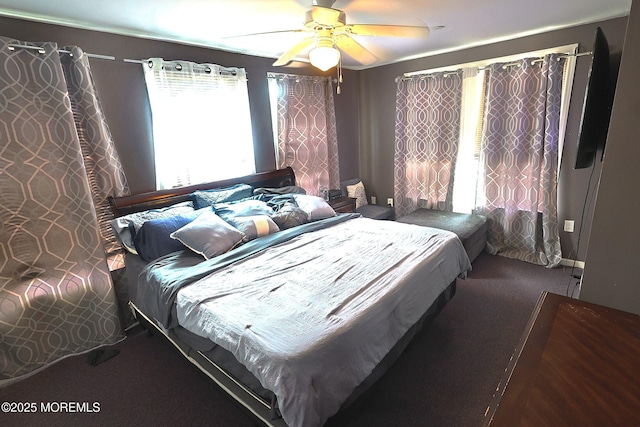 1509 Embury Ave, Neptune Township, NJ 07753 - carpeted bedroom with ceiling fan