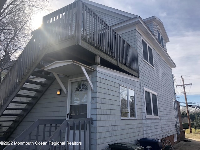 267 Roosevelt Ave, Oakhurst, NJ 07755 - view of home's exterior featuring a balcony