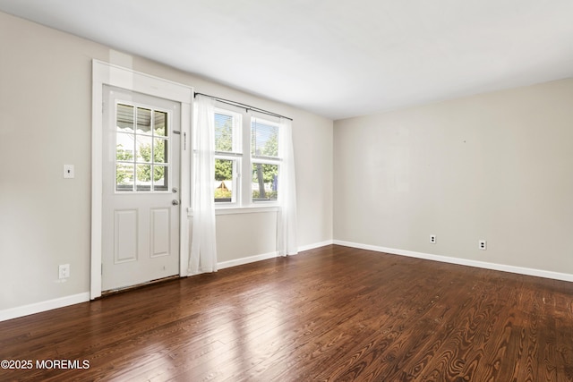 93 Barker Ave, Shrewsbury Twp, NJ 07724 - spare room with dark wood-style floors and baseboards