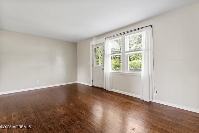 93 Barker Ave, Shrewsbury Twp, NJ 07724 - empty room featuring wood finished floors and baseboards