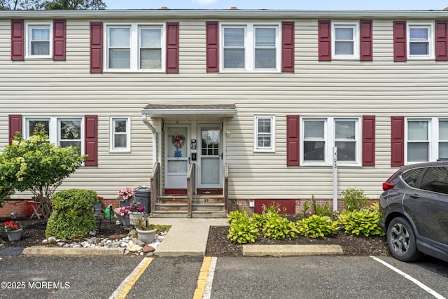 93 Barker Ave, Shrewsbury Twp, NJ 07724 - townhome / multi-family property featuring entry steps and uncovered parking