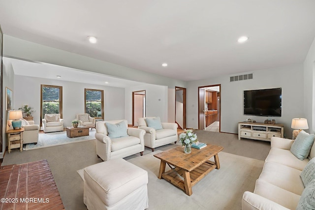 38 Pine St, Lincroft, NJ 07738 - living area with light colored carpet and recessed lighting
