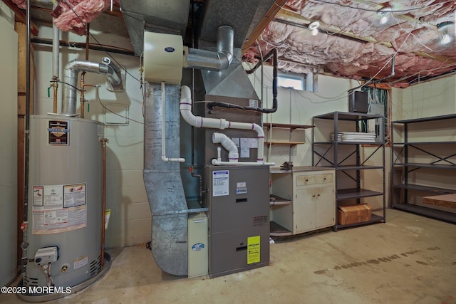 38 Pine St, Lincroft, NJ 07738 - utility room with water heater and heating unit