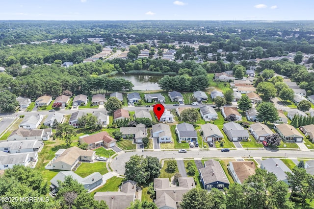 25 Tropicana Ct, Toms River, NJ 08757 - aerial overview of property's location with nearby suburban area and a large body of water