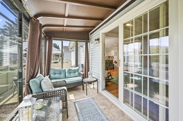 25 Tropicana Ct, Toms River, NJ 08757 - sunroom / solarium with beam ceiling