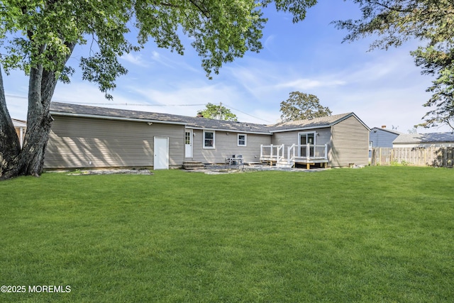 9 Frederick Dr, Bayville, NJ 08721 - rear view of property featuring a deck