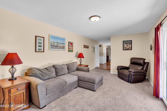 627 Meadow Run, Brick, NJ 08724 - living room with light carpet and baseboards