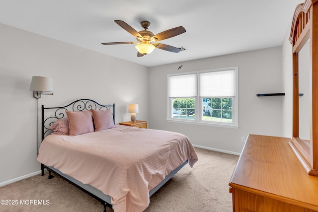 627 Meadow Run, Brick, NJ 08724 - bedroom featuring light colored carpet and ceiling fan