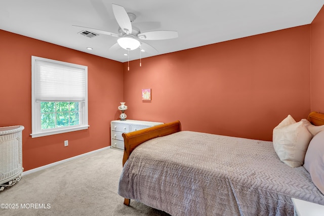 627 Meadow Run, Brick, NJ 08724 - carpeted bedroom with a ceiling fan and recessed lighting