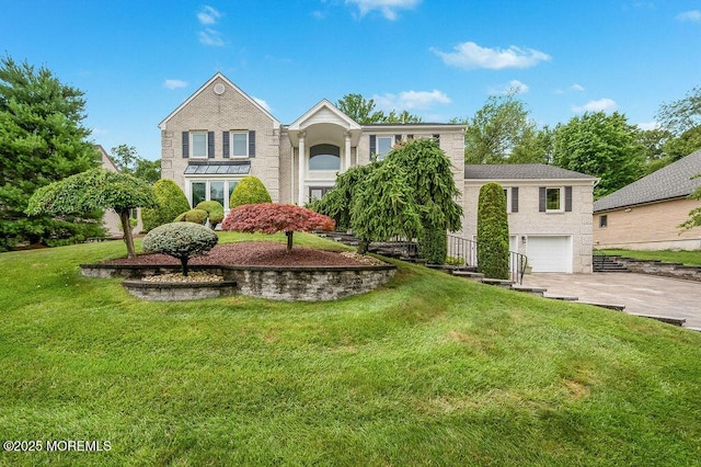 6 Opatut Ct, Morganville, NJ 07751 - view of front of property with concrete driveway, a garage, and a front yard