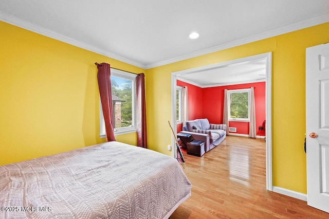 6 Opatut Ct, Morganville, NJ 07751 - bedroom with wood finished floors, ornamental molding, and recessed lighting
