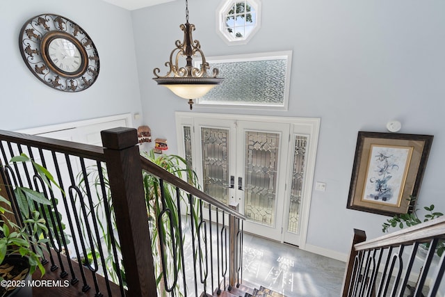 5 Maplecrest Ct, Toms River, NJ 08753 - foyer featuring french doors and baseboards