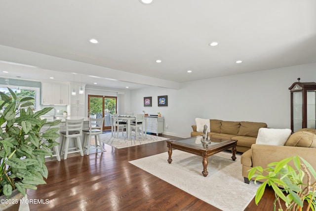 5 Maplecrest Ct, Toms River, NJ 08753 - living area with wood finished floors and recessed lighting