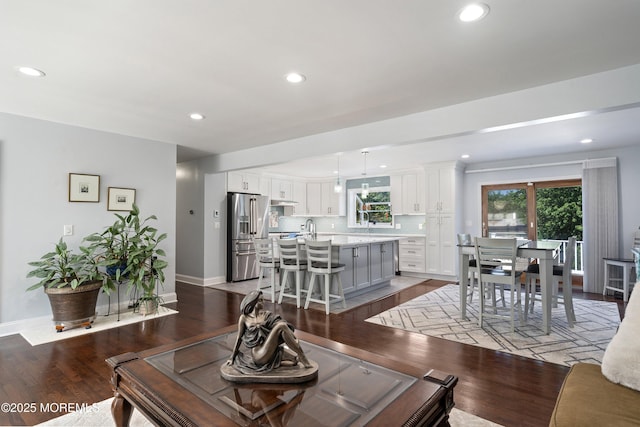 5 Maplecrest Ct, Toms River, NJ 08753 - living area with wood finished floors and recessed lighting