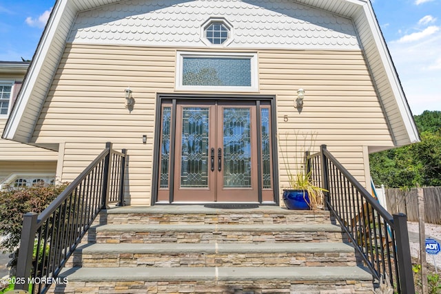 5 Maplecrest Ct, Toms River, NJ 08753 - view of exterior entry featuring french doors