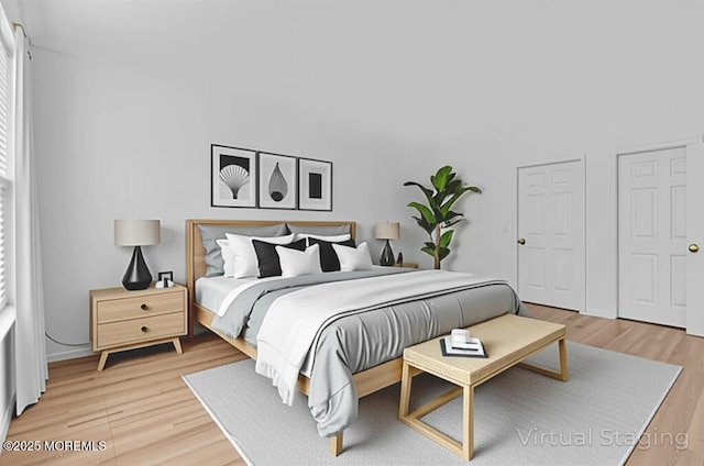 215 Sloan Ct, Matawan, NJ 07747 - bedroom with light wood-style floors
