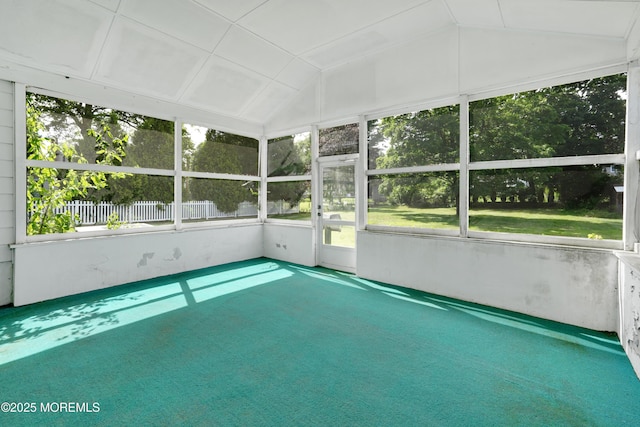 7 Tabor St, Little Silver, NJ 07739 - unfurnished sunroom with vaulted ceiling and healthy amount of natural light
