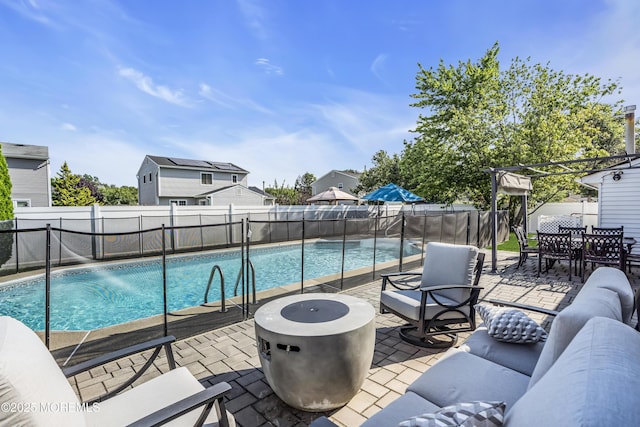 8 Blueberry Path, Howell, NJ 07731 - view of pool featuring a fenced backyard, a patio, and outdoor dining area