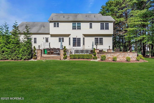 1 Opal Ct, Jackson, NJ 08527 - rear view of house featuring a lawn