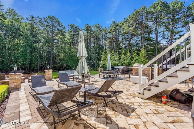 1 Opal Ct, Jackson, NJ 08527 - view of patio / terrace with stairs and outdoor dining space