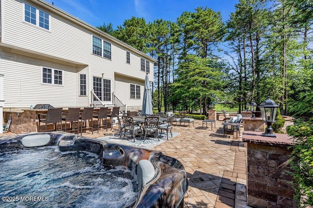 1 Opal Ct, Jackson, NJ 08527 - view of patio with a hot tub