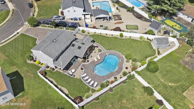 141 Twin Rivers Dr, Toms River, NJ 08753 - aerial view of property's location featuring a pool area