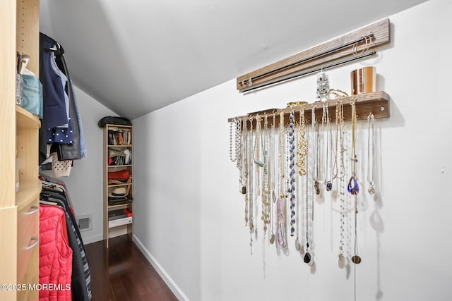 2 Independence Dr, Aberdeen, NJ 07747 - walk in closet featuring wood finished floors and lofted ceiling