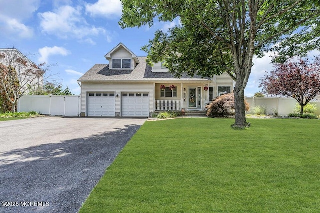 85 Mapletree Rd, Toms River, NJ 08753 - view of front of property with driveway, covered porch, roof with shingles, and an attached garage