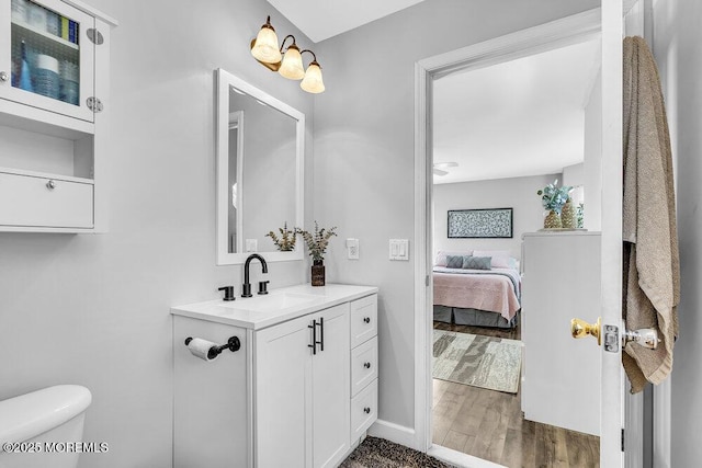 85 Mapletree Rd, Toms River, NJ 08753 - ensuite bathroom featuring vanity and wood finished floors