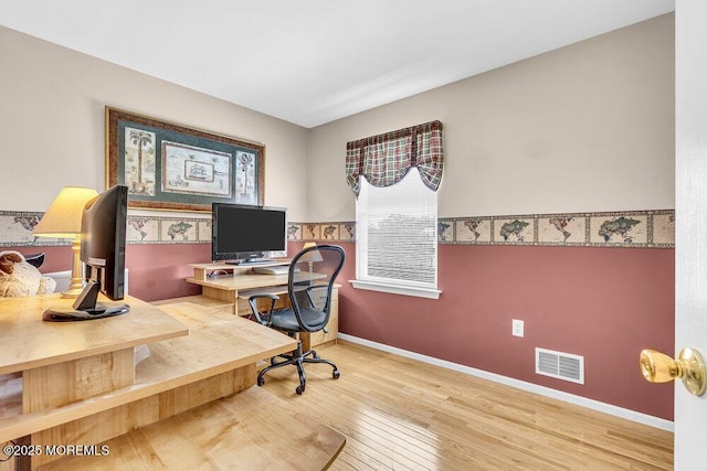 85 Mapletree Rd, Toms River, NJ 08753 - office area featuring hardwood / wood-style floors and baseboards
