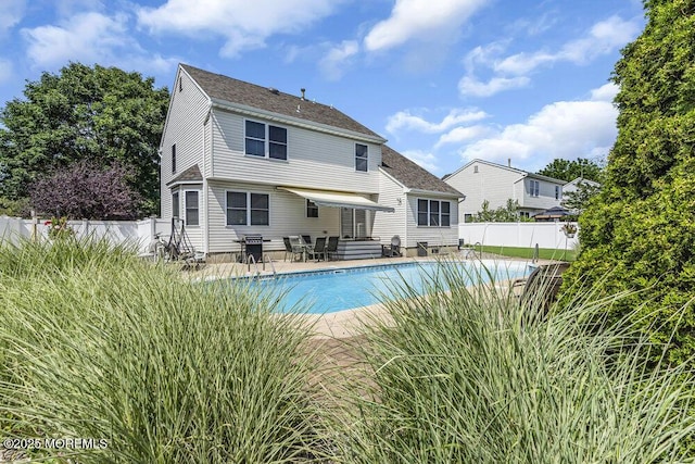 85 Mapletree Rd, Toms River, NJ 08753 - back of house with a fenced backyard, a patio area, and entry steps