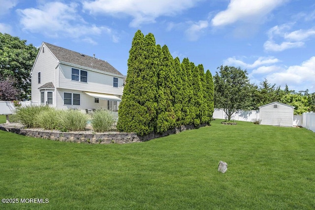 85 Mapletree Rd, Toms River, NJ 08753 - fenced backyard featuring a shed