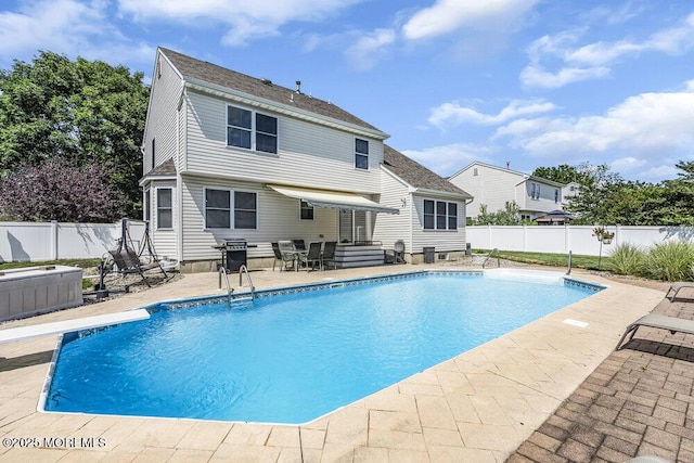 85 Mapletree Rd, Toms River, NJ 08753 - view of swimming pool featuring a patio and a fenced backyard