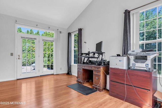 252 Enclave Blvd, Lakewood, NJ 08701 - office space with light wood-style floors and high vaulted ceiling