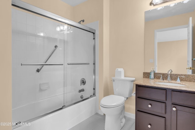 252 Enclave Blvd, Lakewood, NJ 08701 - full bathroom with vanity, enclosed tub / shower combo, and tile patterned floors